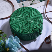Load image into Gallery viewer, 2019 Straw Bag Bohemian Knitting Travel Circular