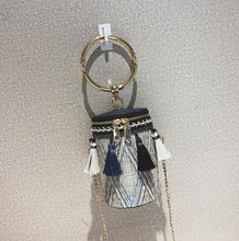 Load image into Gallery viewer, 2019  Metal Ring Tassel Chain Shoulder Travel Bag