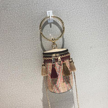 Load image into Gallery viewer, 2019  Metal Ring Tassel Chain Shoulder Travel Bag